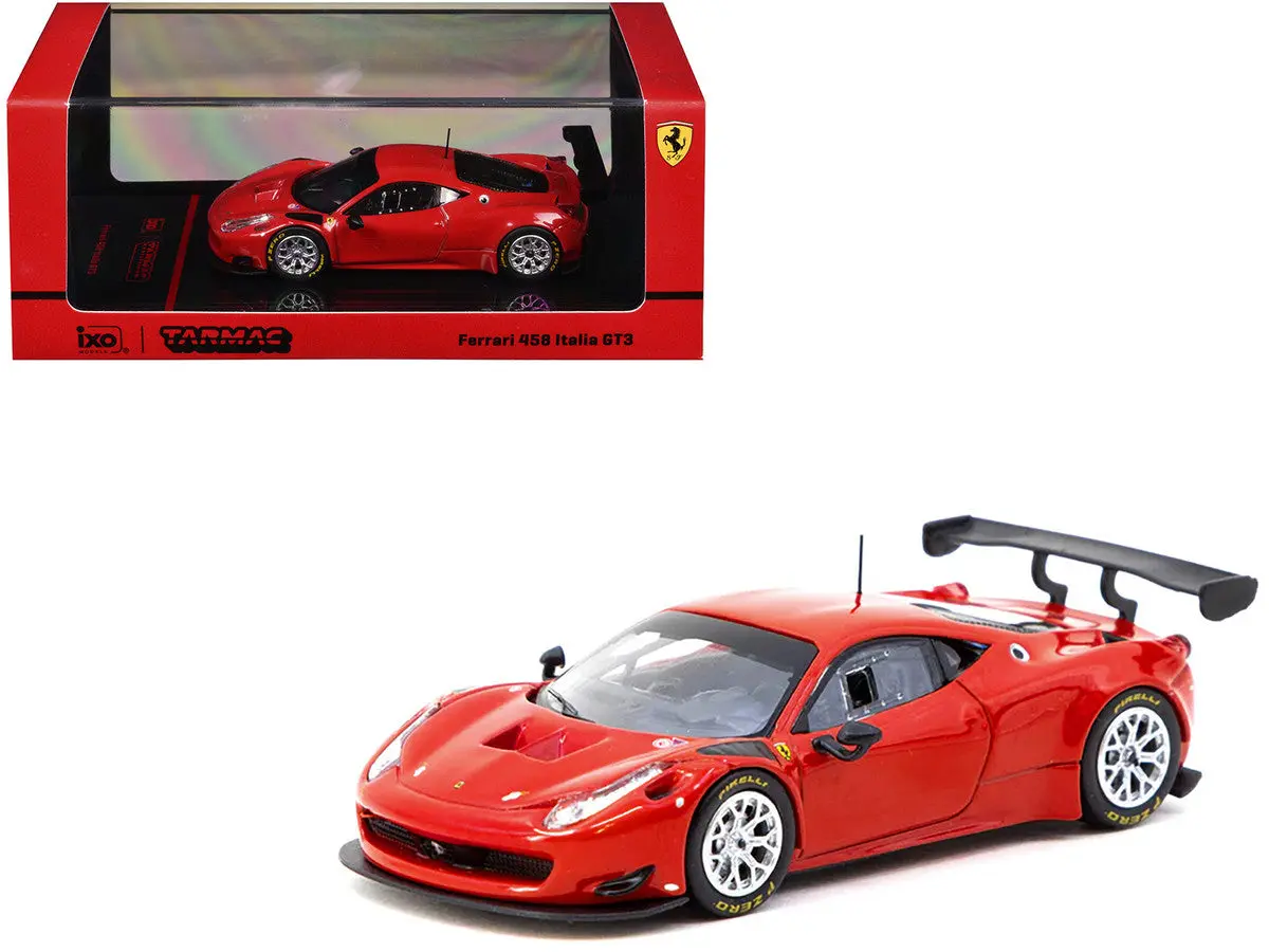 Tarmac Works Ferrari 458 Italia GT3 Red Road64 Series 1:64 Diecast Model Car