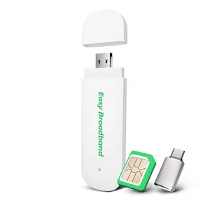 [Pre-Installed SIM] EIOTCLUB 4G LTE USB WiFi 6 Dongle - Portable Mobile Hotspot High-Speed, Portable WiFi & Prepaid Plan Data Plans, Supports 10 Devices, for Travel, Car, Business(US Only)