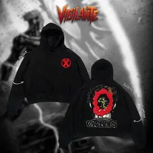 [VIGILANTE] Ruby Visor Heavy Cotton Hoodie Hoodie Zip T-Shirt For Comic Fans Menswear Geek Outfit Graphic Tee DTG Breathable Print