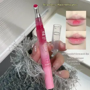 Pinkyfocus Fruit Honey Lip Essence Balm, Liquid Lip Balm Daily, Moisturizing Hydrating Anti-Chapping, Conceals Lip Lines, Plumping Lips, Lip Oil Reduces Wrinkles, Moisturizer, Lip Plumper, Lip Oil Stick, Moisture, Hydrate