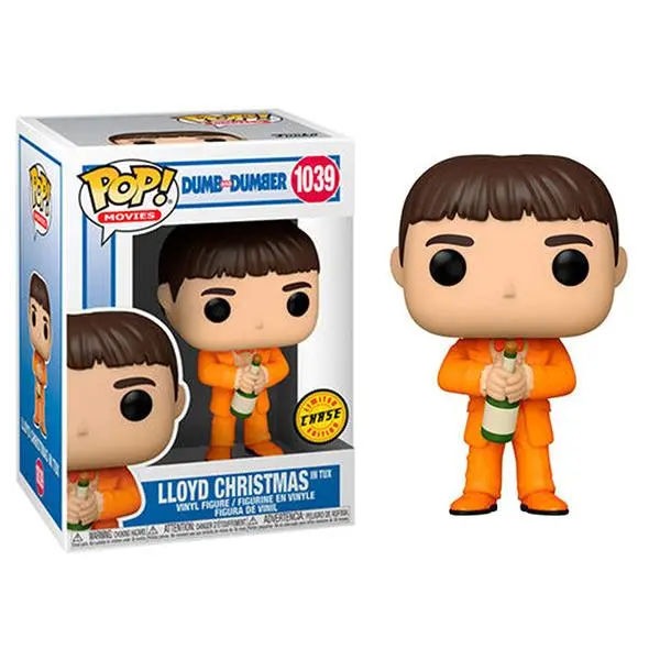 Funko Pop! Lloyd Christmas In Tux Champagne Bottle, Dumb and Dumber 1039 **Chase** Vinyl Figure in PopShield Protector
