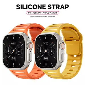 Silicone Sport Strap Band For Apple Watch Series 10 9 8 7 SE 6 iWatch Ultra 49mm
