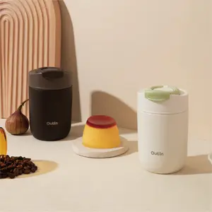 OutIn Travel Tumbler - Double-Wall Vacuum Insulated 316L Stainless Steel Tumbler for 6 Hours Warm or 12 Hours Cold Drinks On-The-Go Compact & Lightweight