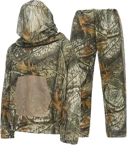 LOOGU Mosquito Suits, Net Bug Pants & Jacket Hood Sets - Ultra-fine Mesh - With Fishing, Hiking, Camping and Gardening