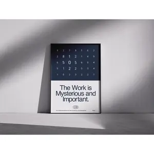 Aglined Severance MDR The Work Is Mysterious And Important Unframed Wall Art Poster For Every Space
