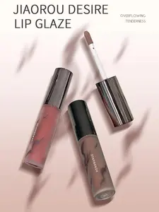 3Pcs Matte Lipstick Makeup Set + 1Pcs Lip Plumper, Long Lasting Lip Gloss Set, Christmas Lip Makeup Valentine's Gift Sets for Girls and Women