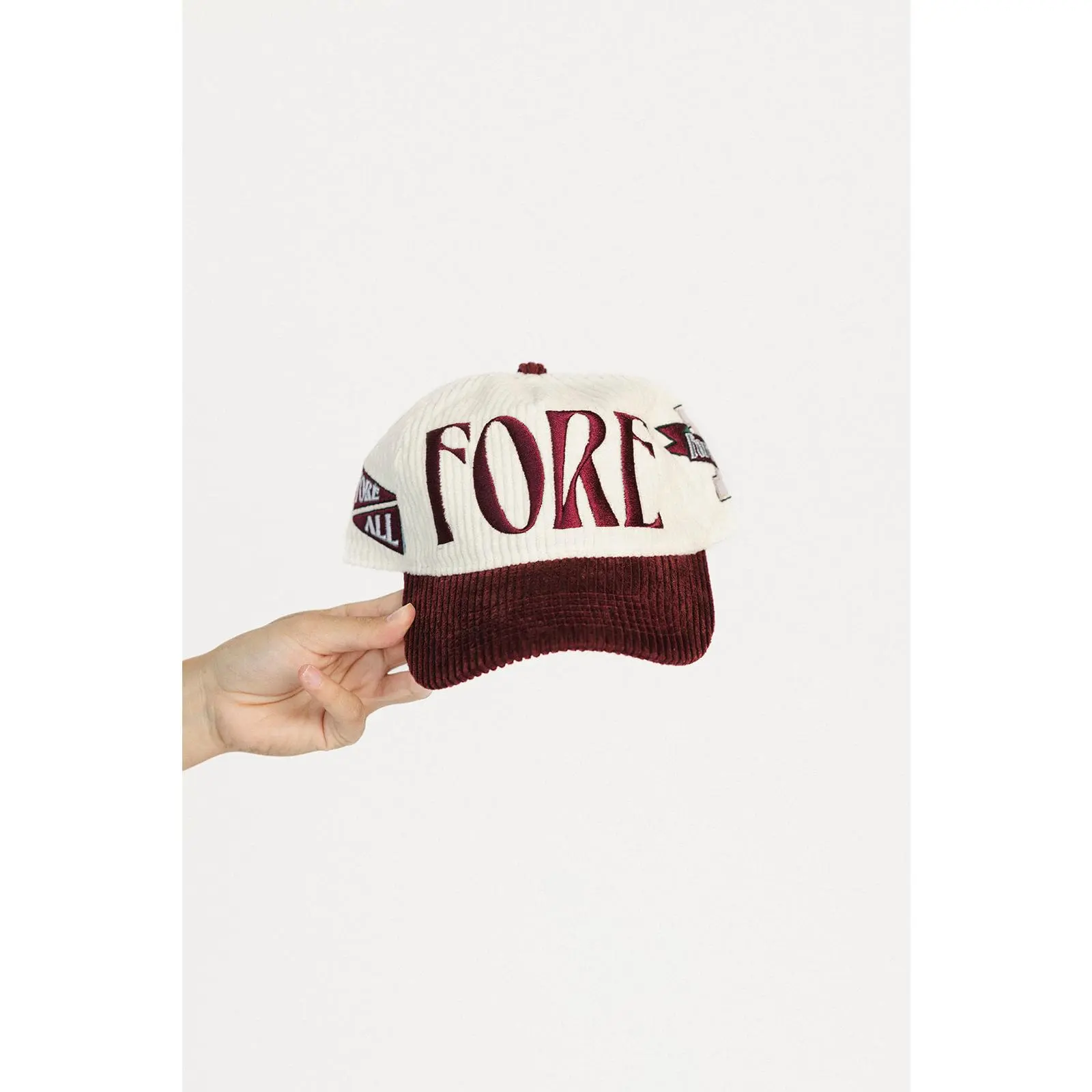 University Hat - Angora/Merlot University Hat - Angora/Merlot