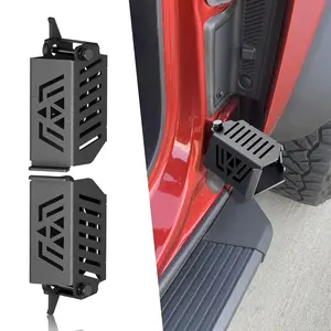 【Yzona】Foot Pegs Compatible with 2021 2022 2023 2024 2025 2026 Ford Bronco 2/4 Door, Exterior Door Hinge Rest Pedals Foot Rest Kick Panel Accessories (2 PCS)