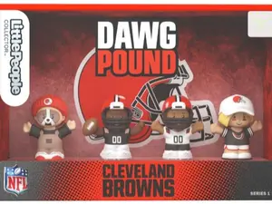 Little People Collector NFL Cleveland Browns Dawg Pound Series 1 Collectible Figures New
