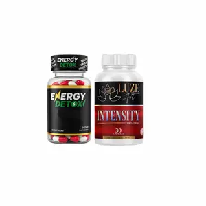Energy Detox & Luze Fit Energy Herbal Capsules 30 Caps Natural Ingredients for Immune System Support Digestive Health No Sugar Added Vegan Daily Use bhb lipozem 100 Himalayan Shilajit Edible Dietary Supplement Spirulina Fitness