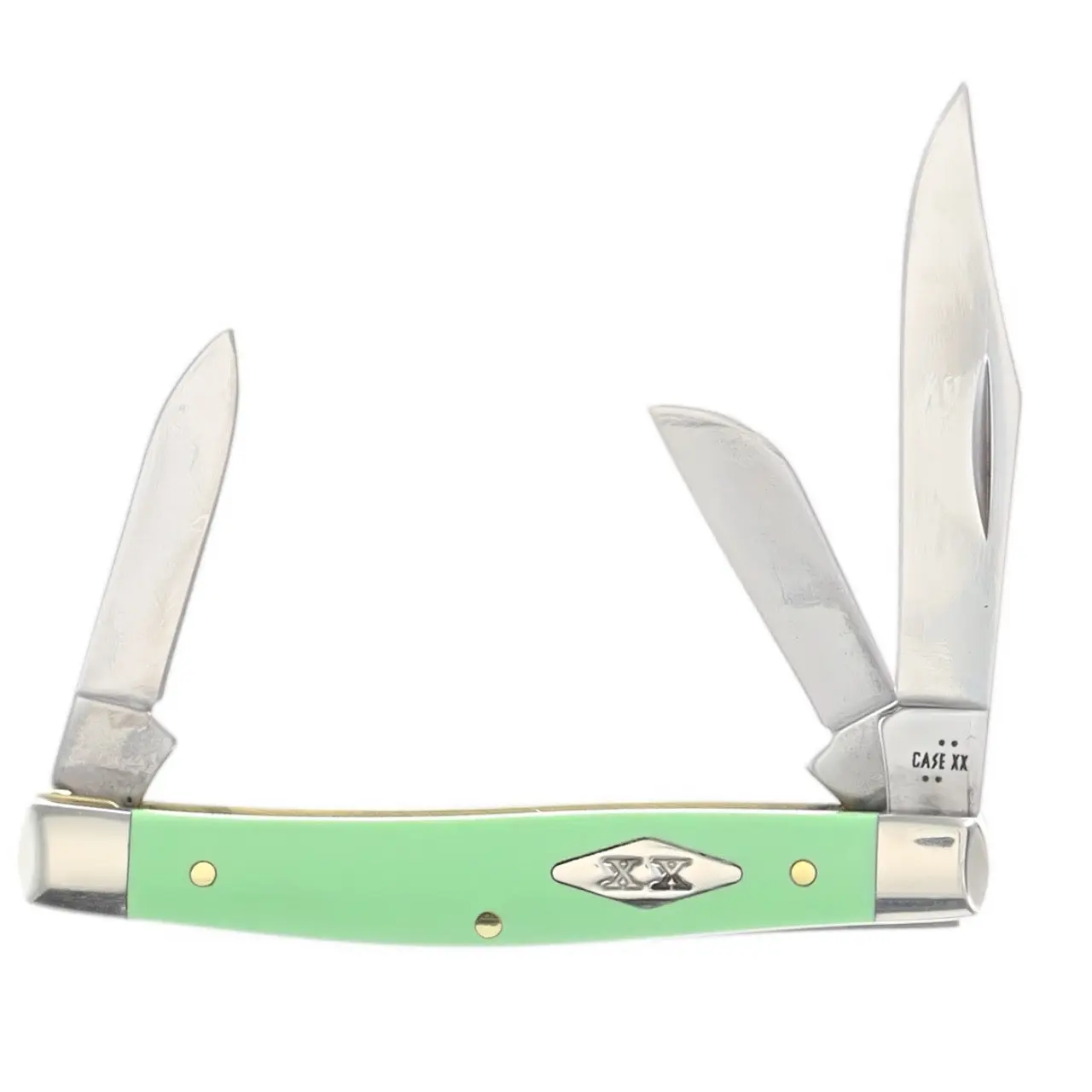 Case Mint Green Smooth Synthetic Medium Stockman Folding Knife