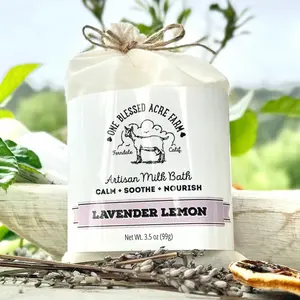 One Blessed Acre Farm Lavender Lemon Goat Milk Artisan Milk Bath