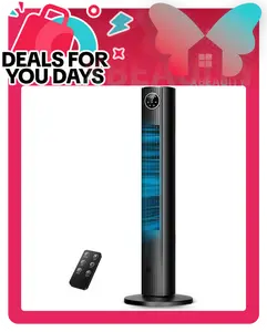 XBEAUTY 36" Tower Fan for Bedroom, Oscillating Quiet Cooling Fan with 4 Modes & 3 Speeds, 12H Timer, LED Display, Space-Saving Standing Fan for Home Office, Easy to Clean,summerwins