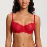 Women's Balconette Sexy Lace Push Up Bra See Through Underwire No Padded