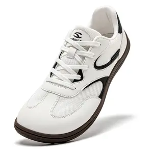 HOBIBEAR Barefoot Shoes Wide Casual Lace Up Retro Fashion Sneakers for Women Men