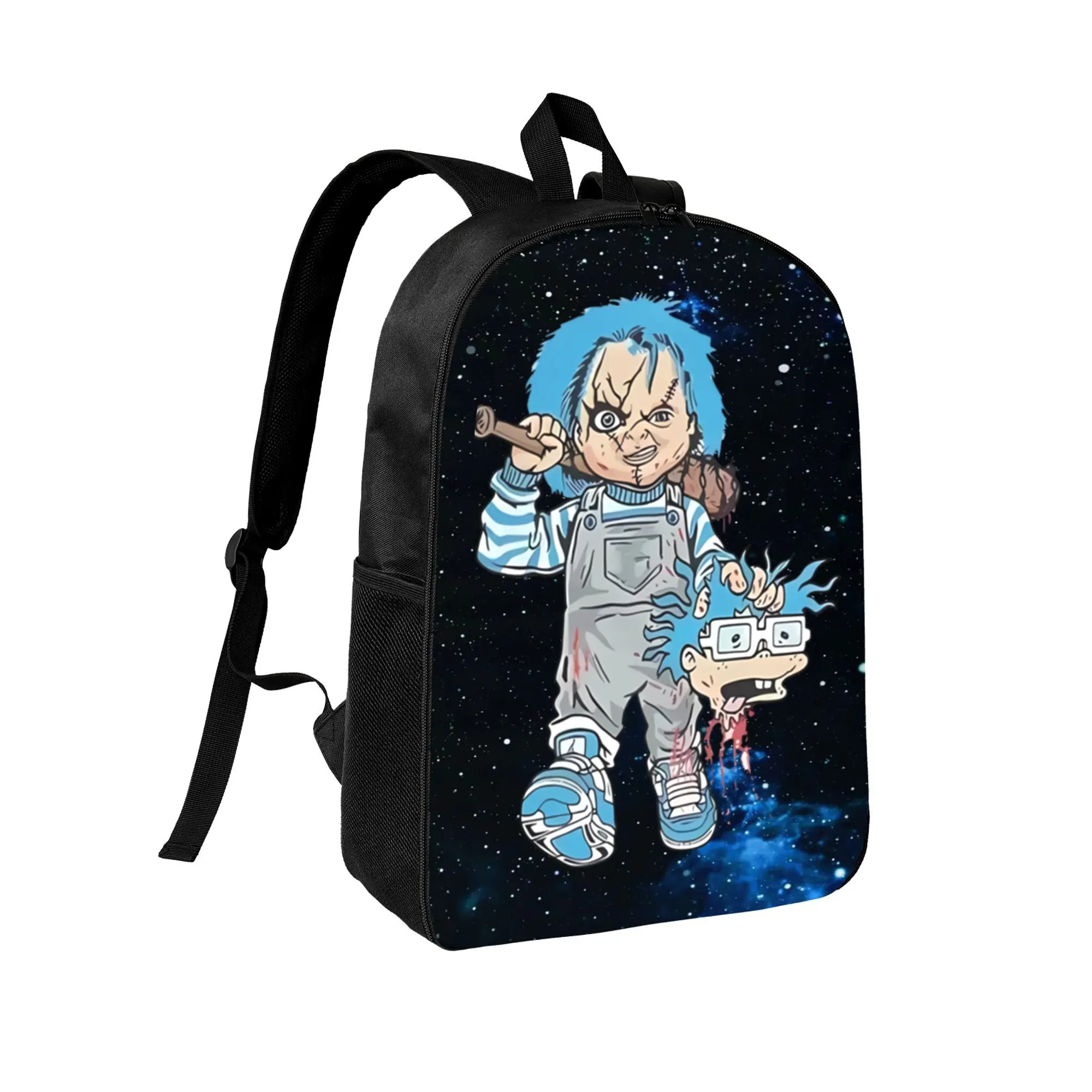 Chucky Backpack for School 17" Large Capacity Lightweight Bookbag for Students Cartoon School Bag