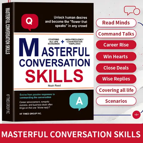 【WLF Books】Masterful Conversation Skills Guide - 2026 Regular Summer Vibe Paperback (Soft Cover), Classic Q&A, Social Communication Secrets, Adult Psychology & Interpersonal Relationships, 160 Pages, Adults' Guide to Evolve from Passive Responses