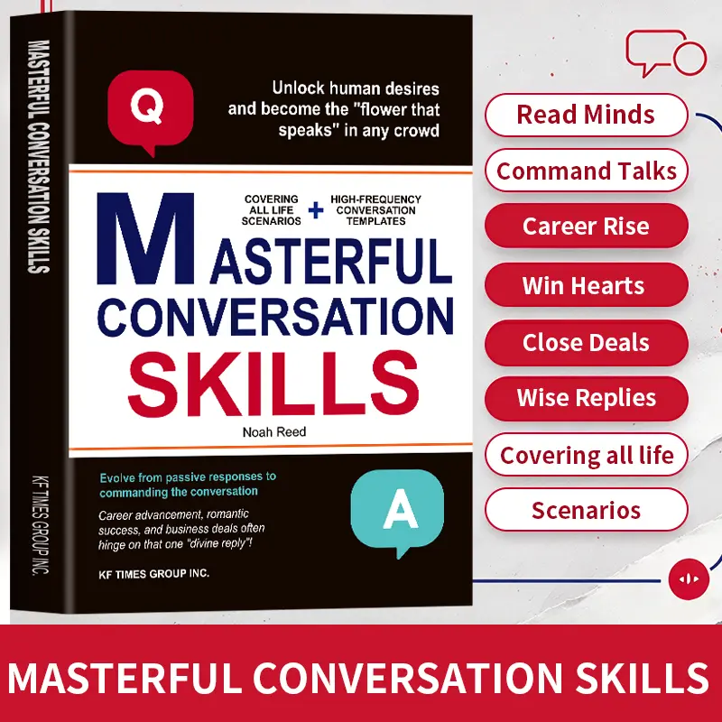 【WLF Books】Masterful Conversation Skills Guide - 2026 Regular Summer Vibe Paperback (Soft Cover), Classic Q&A, Social Communication Secrets, Adult Psychology & Interpersonal Relationships, 160 Pages, Adults' Guide to Evolve from Passive Responses