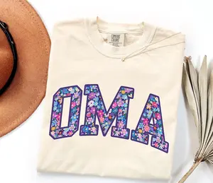 Floral Oma Spring Tee, Trendy Grandma T-Shirt, Gift For New Omi, Mother's Day Shirt, Spring Pregnancy Reveal Gift, Women?s Casual Tee, Oma Shirt For Grandma