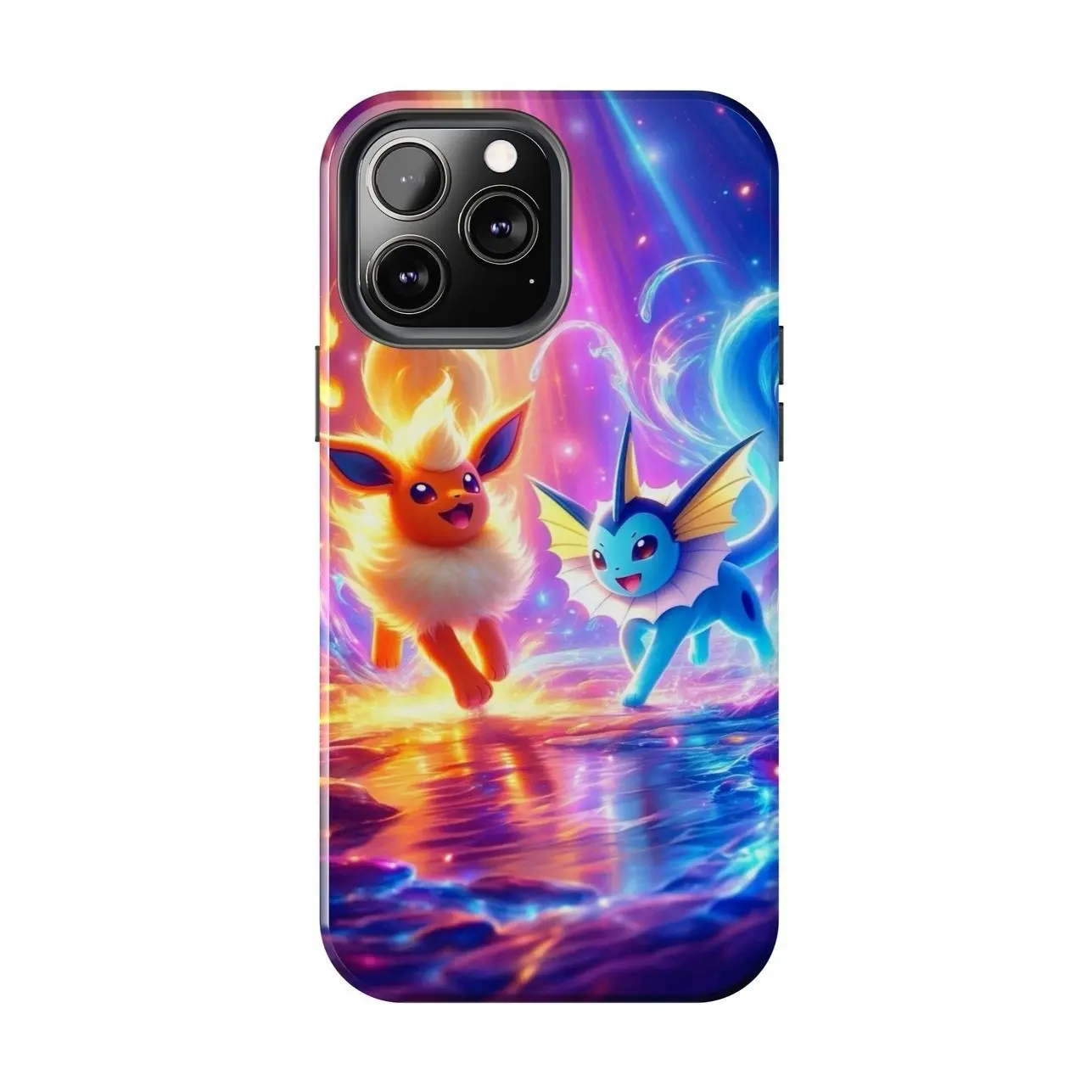 Umbreon and Sylveon Celestial Pokemon Phone Case for iPhone 17-7 Pro Max Plus & Samsung Galaxy S26-S21 Ultra Plus - Eeveelutions Magic Aesthetic Phone Cover unisex H