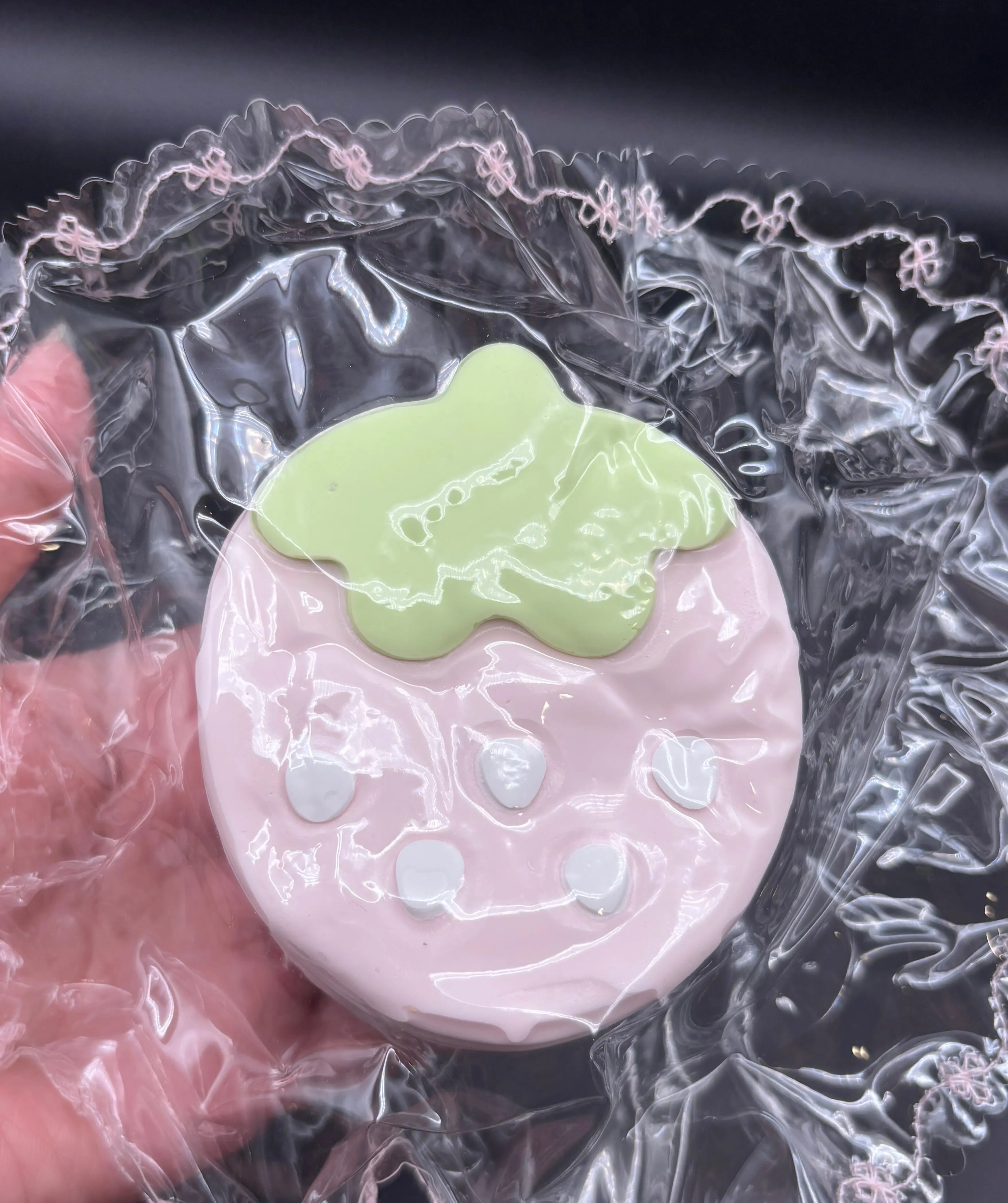 frozen butter textured strawberry cake (read des!) -taba squishy frozen butter textured strawberry cake (read des!) -taba squishy