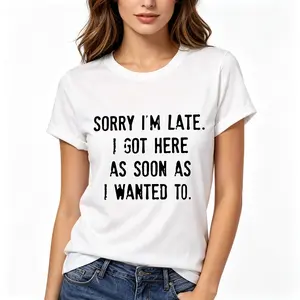"Funny Quote Graphic" Trendy Tee |   Sarcastic Slogan Aesthetic Statement T-Shirt |   Women's Loose Fit Summer Streetwear Casual Daily Wear Top