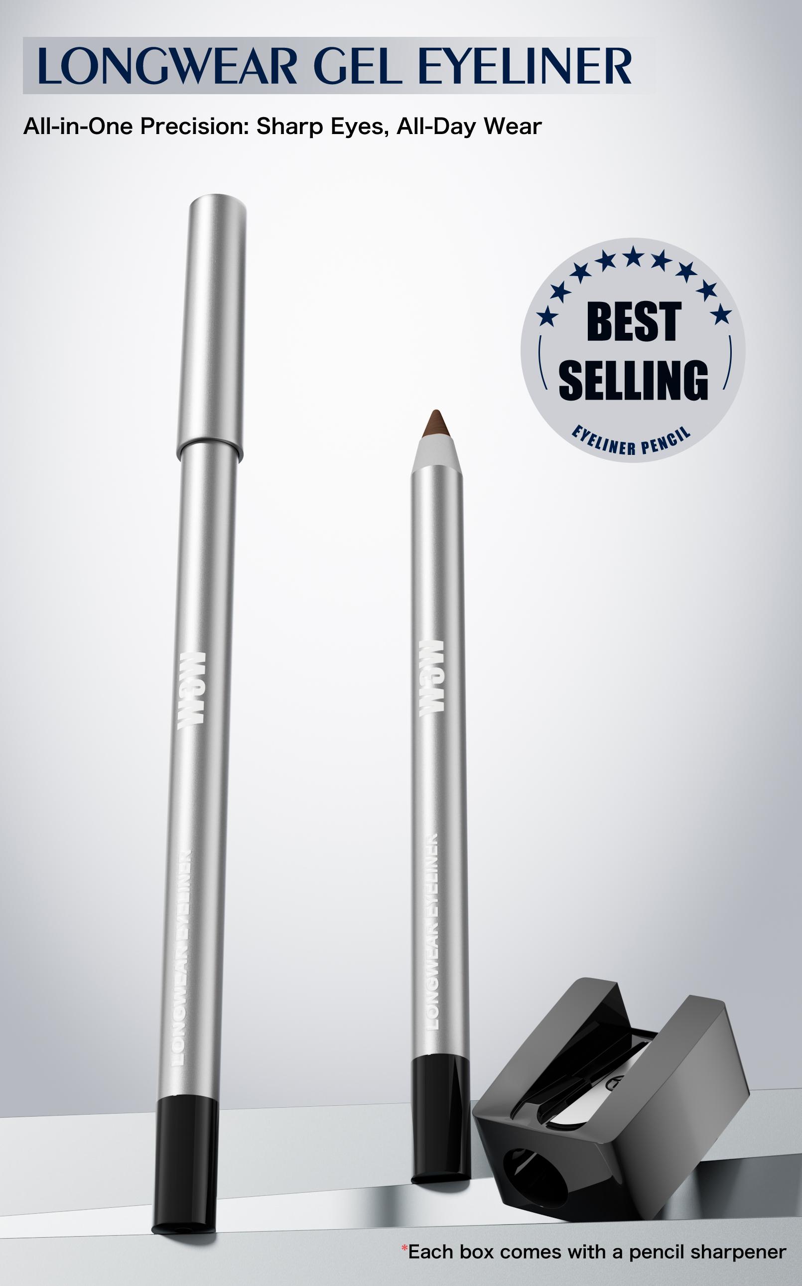 Waterproof Gel Eyeliner Pencil with Ultra Smooth Creamy Glide, Smudge ...