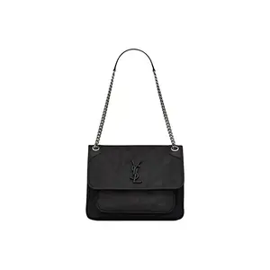 Pre-owned Yves Saint Laurent Saint Laurent Niki Medium Black Silver Hardware Shoulder Bag