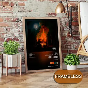 ROA  Poster Music Album Modern Art 2D Poster, Suitable For Bedroom Living Room Decor. Vibrant Colors, Clear Images Ideal For Home Office Decor.