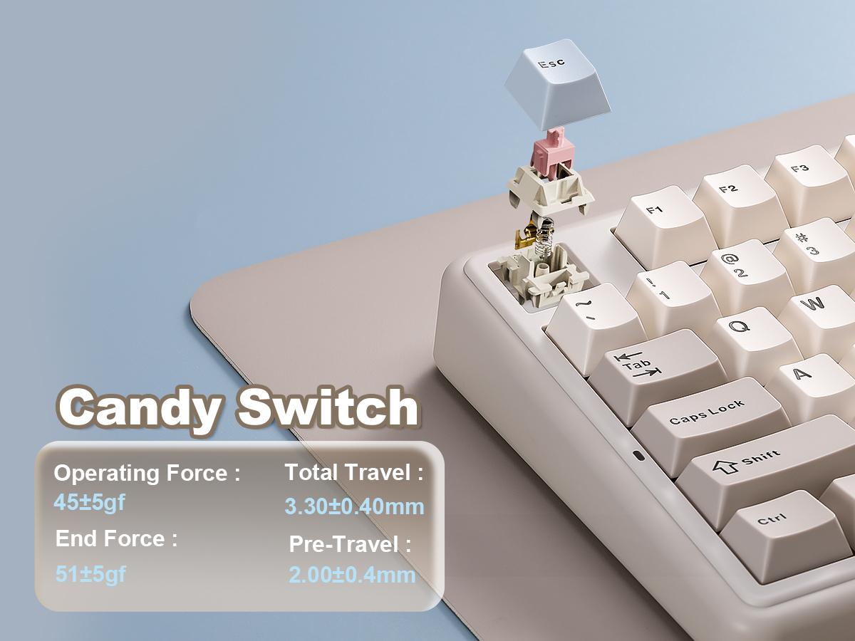 YUNZII B98 PRO Wireless Mechanical Keyboard, QMK/VIA Gaming 96% Layout with Numpad and Cute Cat Knob, BT/2.4G/USB-C, Pre-Lubed Switch Hot Swap Gasket, RGB for Win/Mac