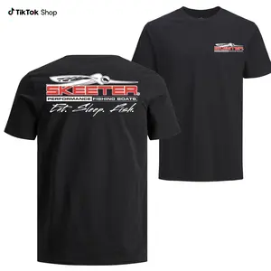 Skeeter Performance Fishing Boats T-Shirt 2 Sided – Eat Sleep Fish Graphic for  Anglers & Boat Lovers, Perfect Fishing Lifestyle Apparel, Casual Crew Neck Tee