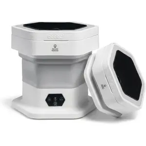 Portable Folding Washing Machine Mini Small Load Washer for Baby Clothes Underwear Delicates Foldable Quiet Space‑Saving for Dorms RVs Travel