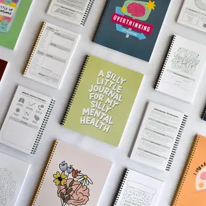 Mental Health Journal - Daily Self Care Journal with Check-Ins, Resources, and Coloring