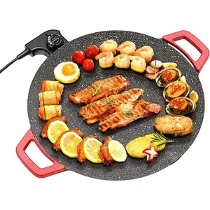 AORAN Indoor Grills Electric Smokeless – Nonstick Electric Griddle for Indoor Use, Compact & Versatile Cooking for Steaks, Pancakes, and BBQ kitchen