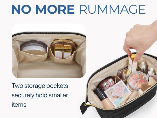 BAGSMART Makeup Bag, Puffy Padded Travel Cosmetic Organizer for Women, Wide-Open Makeup Case for Toiletries, Accessories, and Brushes TikTokShopHolidayHaul BAGSMART Makeup Bag, Puffy Padded Travel Cosmetic Organizer for Women, Wide-Open Makeup Case for Toiletries, Accessories, and Brushes TikTokShopHolidayHaul