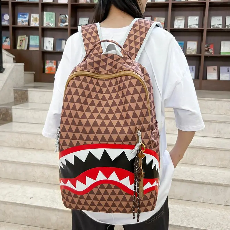 Printed Personality High-Appearance Casual Daypack for College Students - Sports & Outdoor Gym Backpack Bags for Outdoor Use, Casual Daypack Backpacks, Printed Fabric, Outdoor Sports