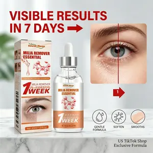 Milia Remover Essential Serum, Gentle Eye Essence for Milia-Prone Skin, Hydrating & Smoothing Formula, Helps Smooth Eye Granules, Fine Lines & Dryness, 30ml