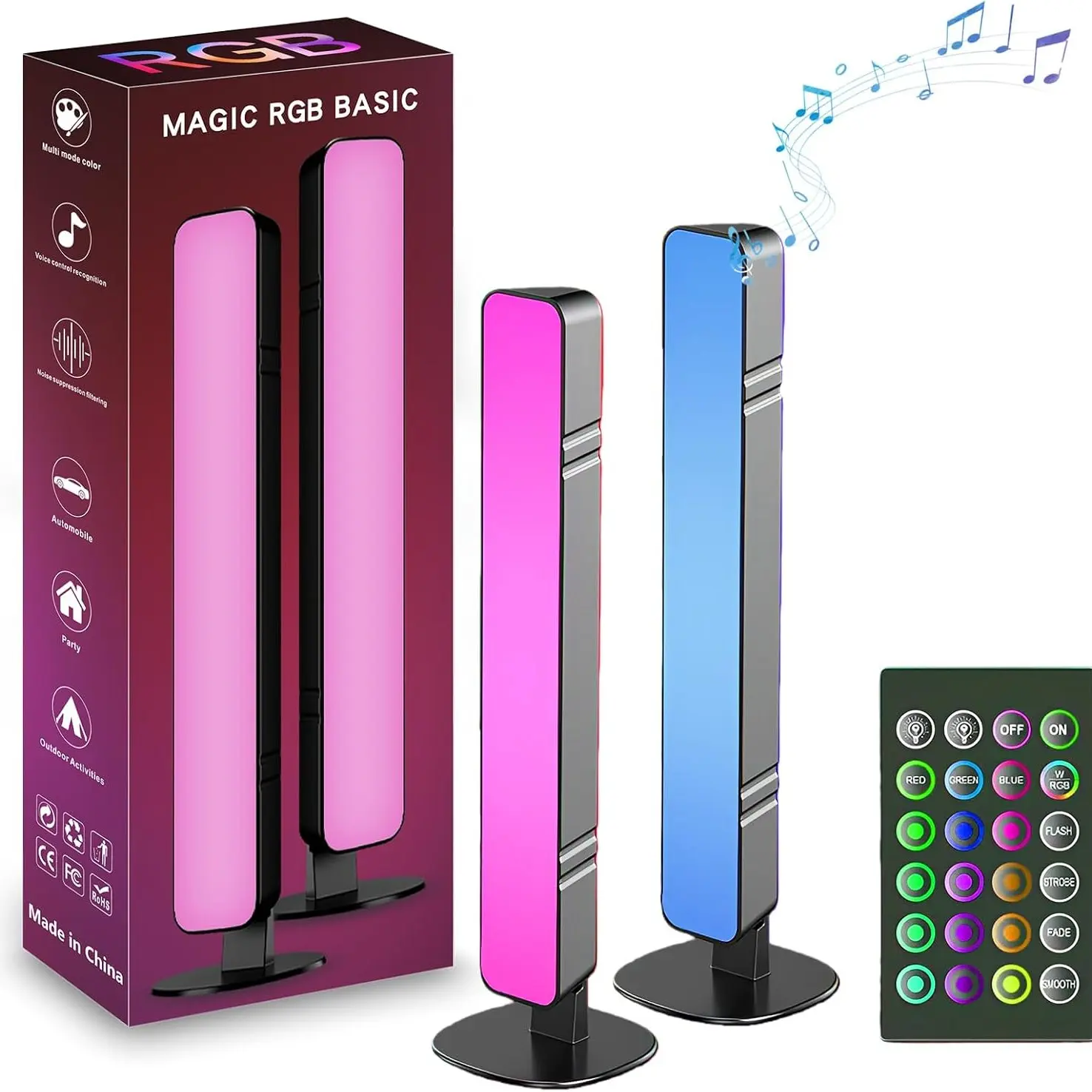 USB Desktop RGB Atmosphere Light, Gaming Computer Sound Pickup Lamp, LED Color-Changing TV Backlight, Holiday Gift for Room Decoration, Ambient Decoration Lamp, Ambient Night Lights, Adjustable Light Modes