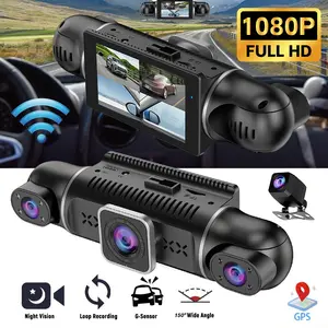 4CH Dash Cam 1080P Front Rear Inside 360° Car Camera Full Coverage Night Vision Loop Recording G-Sensor Parking Mode Plug & Play Vehicle Recorder