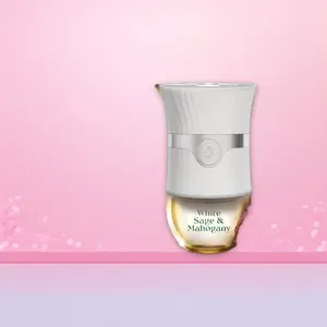 Air Wick Vibrant Scented Oil Refill,White Sage & Mahogany,5ct,3.35fl oz,Long-Lasting Scent,Trending Home Fragrance,TikTok Hot Sale,Electric Air Freshener Refill