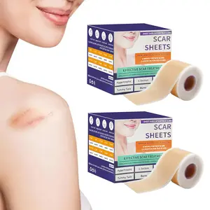 [Buy 1 Get 1 Free] Silicone Scar Tape(1.6"X 59" Roll-1.5M) ,Advanced Crosspolymer Medical Grade Silicone Scar Tape For Surgical Scars, Effective Removal Silicone Reusable Scar Tape Removal Strips For Surgical,Tummy Tuck C- Section