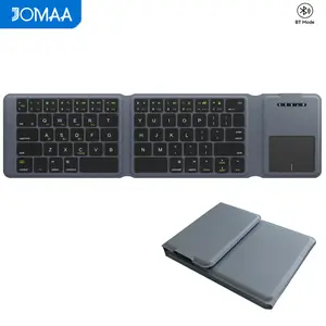 Tri-Fold Bluetooth Keyboard Case - Compatible with Win/iOS/Android/Mac, Portable & Slim, Multi-Touch Touchpad, Wireless Keyboard with Multi-Device Switching for iPad/iPhone/Smartphone/Tablet/PC/Laptop Visit the JOMAA Store