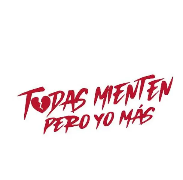 Todas Mienten Pero Mas Broken Heart Vinyl Decal Sticker UV & Waterproof Bumper Window Laptop Automotive Water Bottle Gift accessories – RED 7"