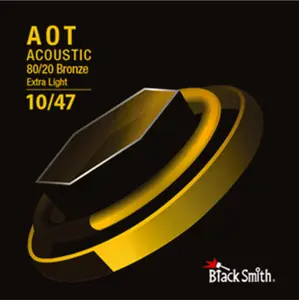BLACKSMITH Acoustic 6 String Set, Nano-Carbon Coated 80/20 Bronze - Extra Light 10-47