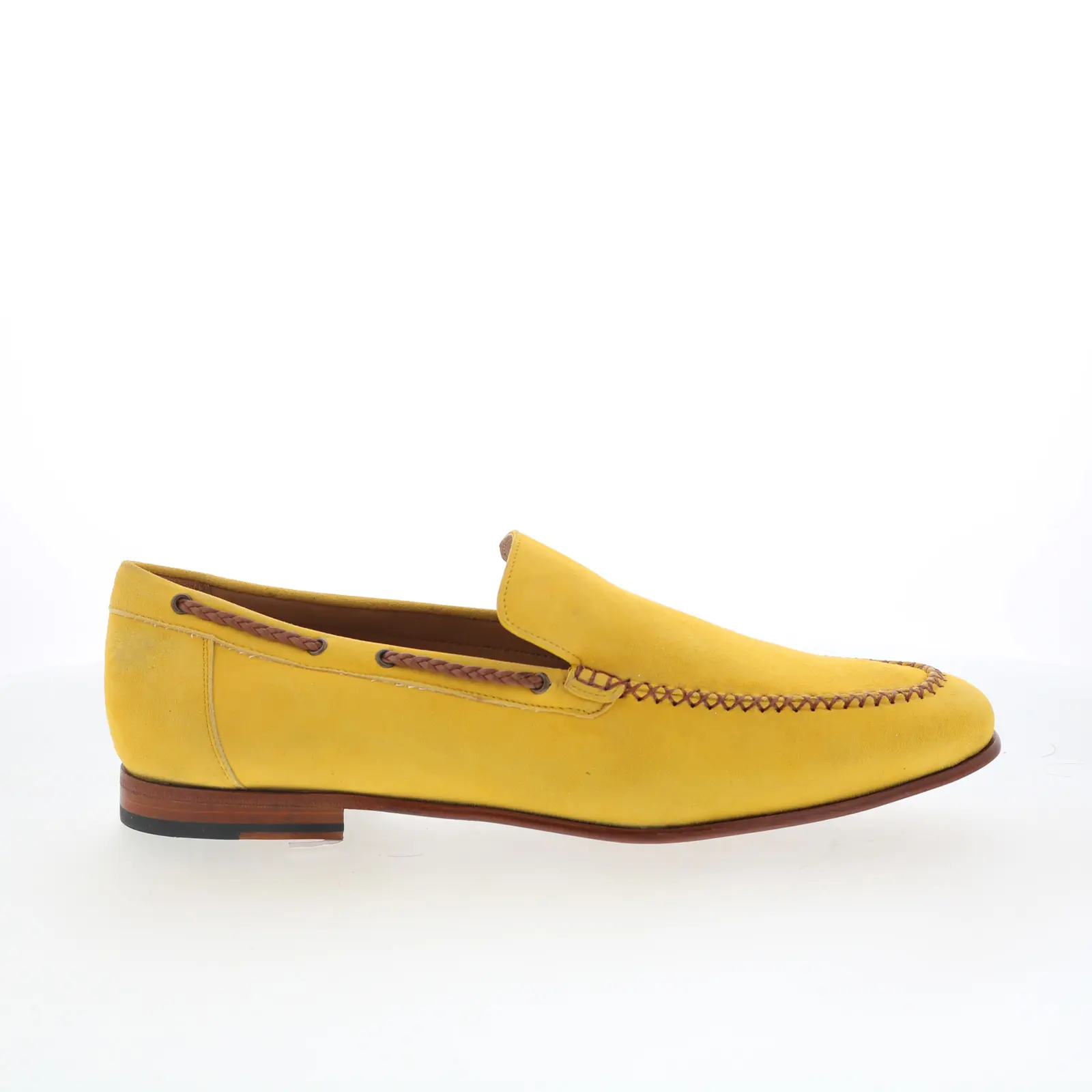 Mezlan Mez Loafer 21183 Mens Yellow Suede Loafers & Slip Ons Casual Shoes