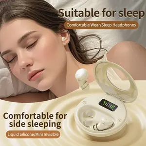 Wireless Noise-Canceling Earbuds for Work and Sleep, Rechargeable Bluetooth-compatible Headphones for TV and Gaming, Ideal for Office and Travel