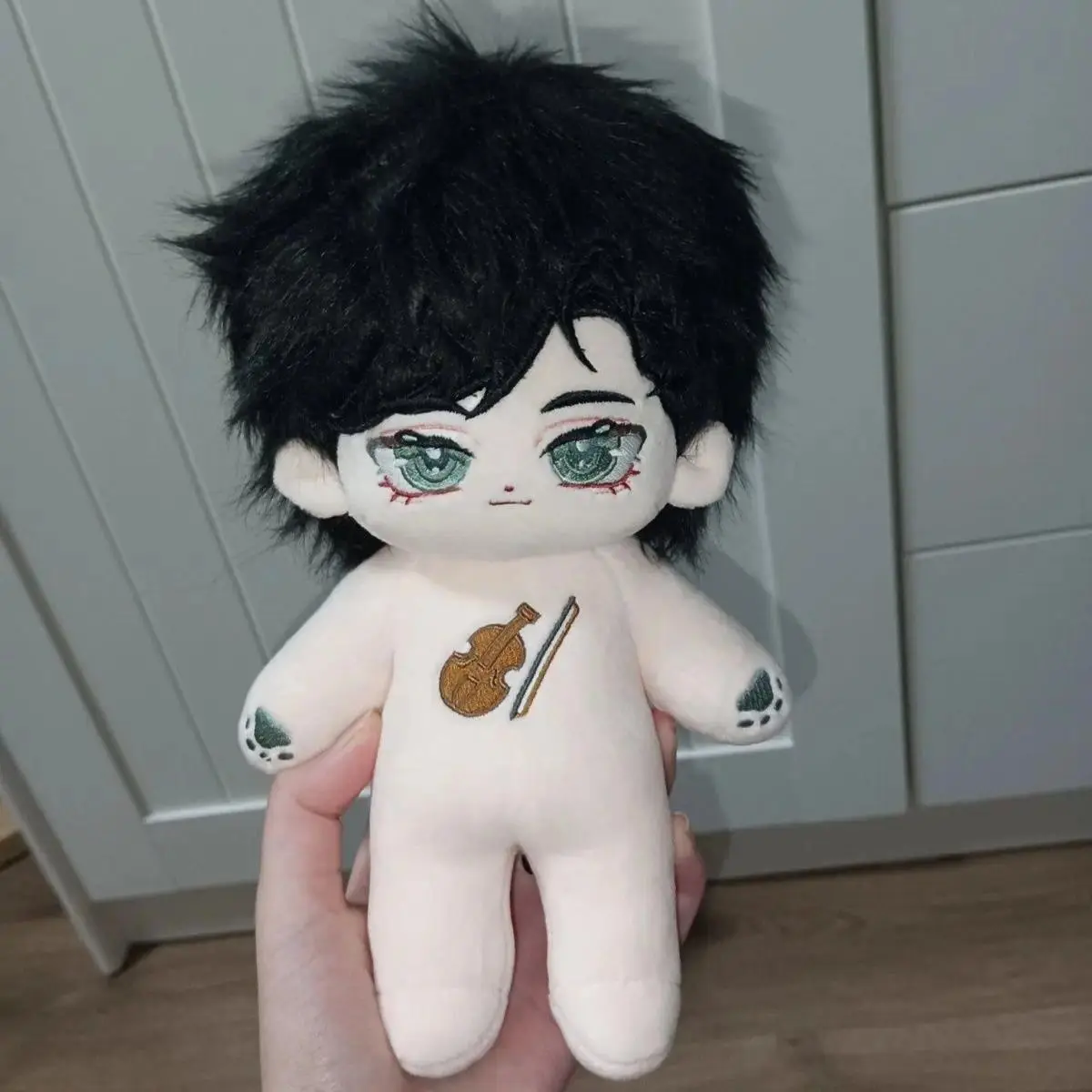Stuffed 20cm Anime Role Sherlock Cosplay Plush With Skeleton Doll Toys for Fan Collection or Kids Friends Birthday Gift