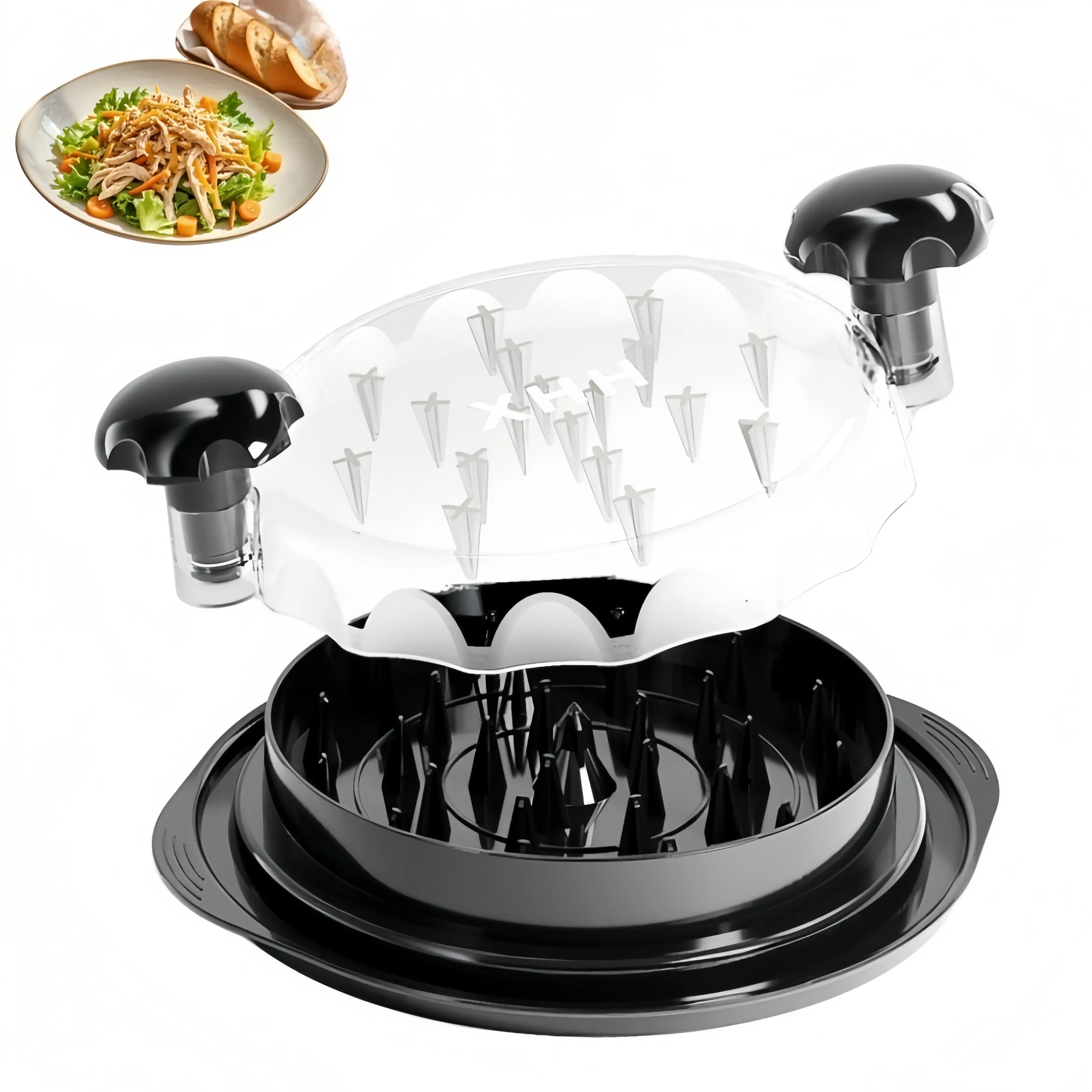 Chicken Shredder Tool,Visible Meat Shredder with Non-Slip Strip,Ergonomic Handle,Perfect for Cutting Pork,Beef,Chicken,Kitchen Gadget Cooking Utensils