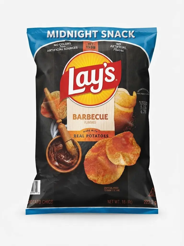 Lay's Potato Chips, Party Size Barbecue, 15.25 Ounce