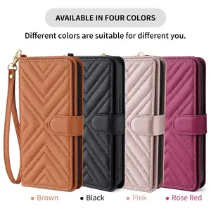 Trendy Leather Flip Case for Oneplus Nord 6, Anti-Dirt, Compatible with Oneplus Nord 6/turbo 6/turbo 6v, Multi-Function with Card Slot and Lanyard